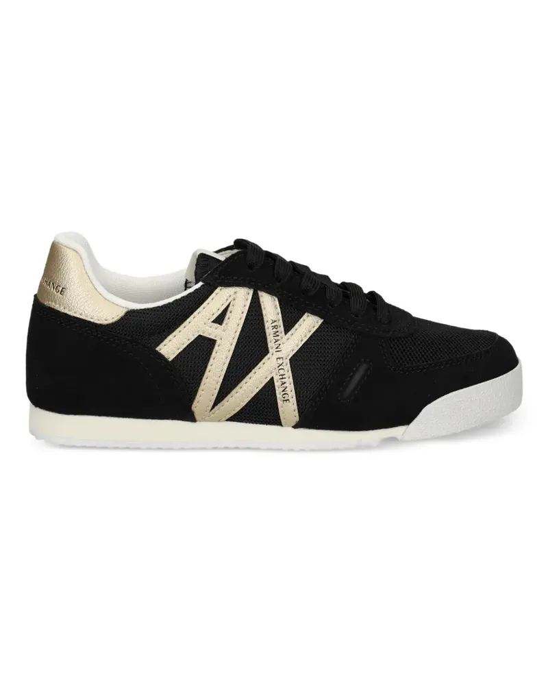 Armani Exchange logo-detail sneakers - Schwarz Schwarz