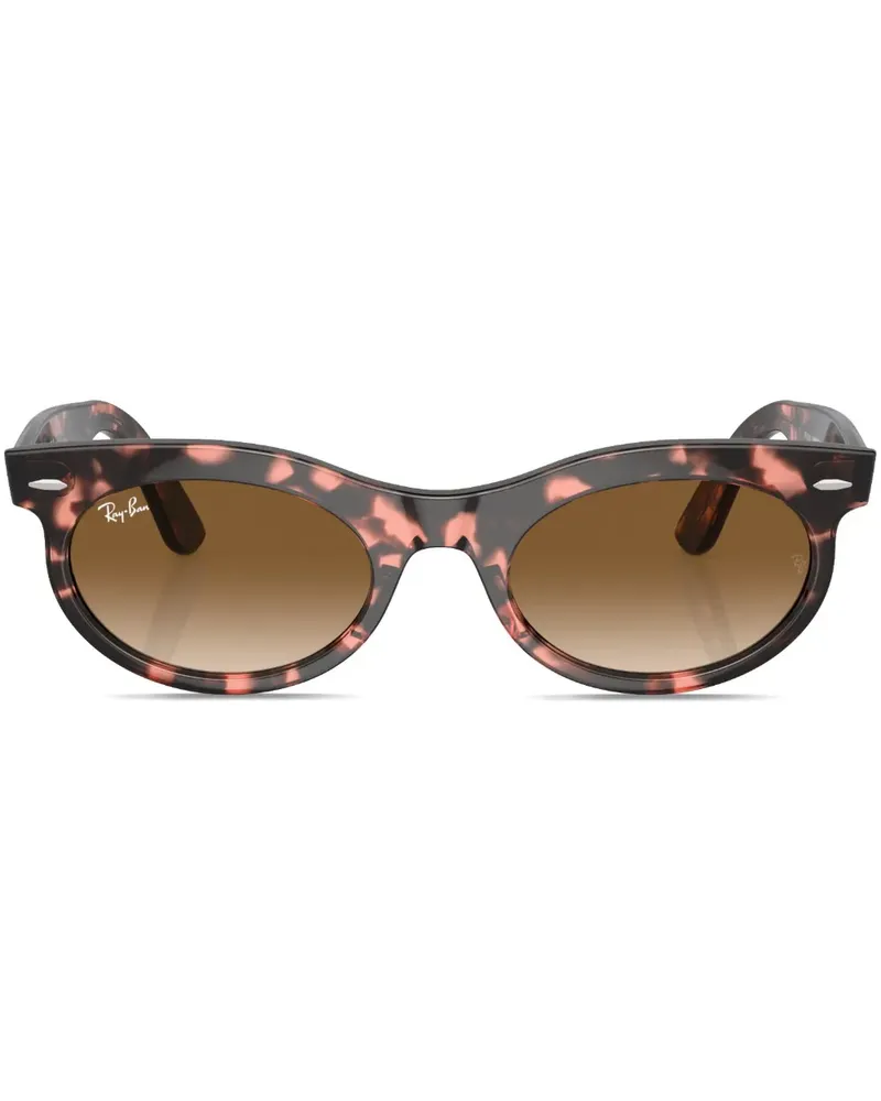 Ray Ban Wayfarer Oval Sonnenbrille mit ovalem Gestell - Rosa Rosa