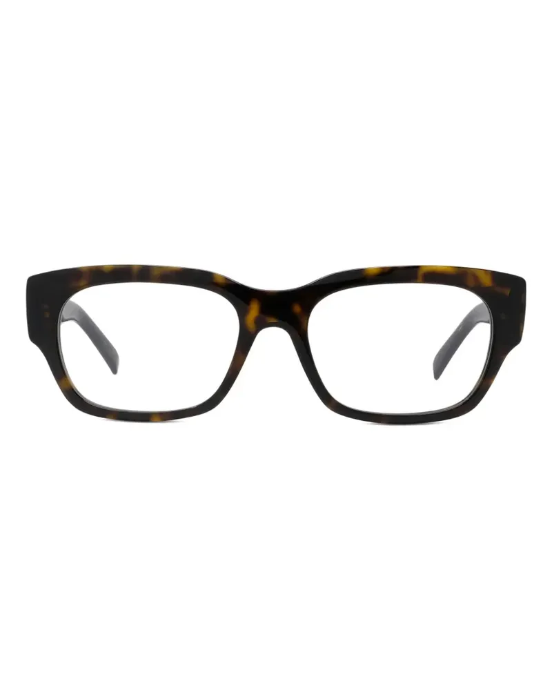 Givenchy tortoiseshell-effect rectangle-frame glasses - Braun Braun