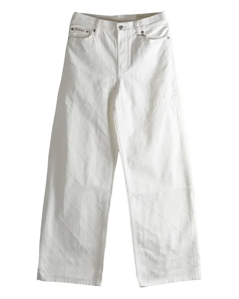 Calvin Klein wide-leg jeans - Weiß Weiß