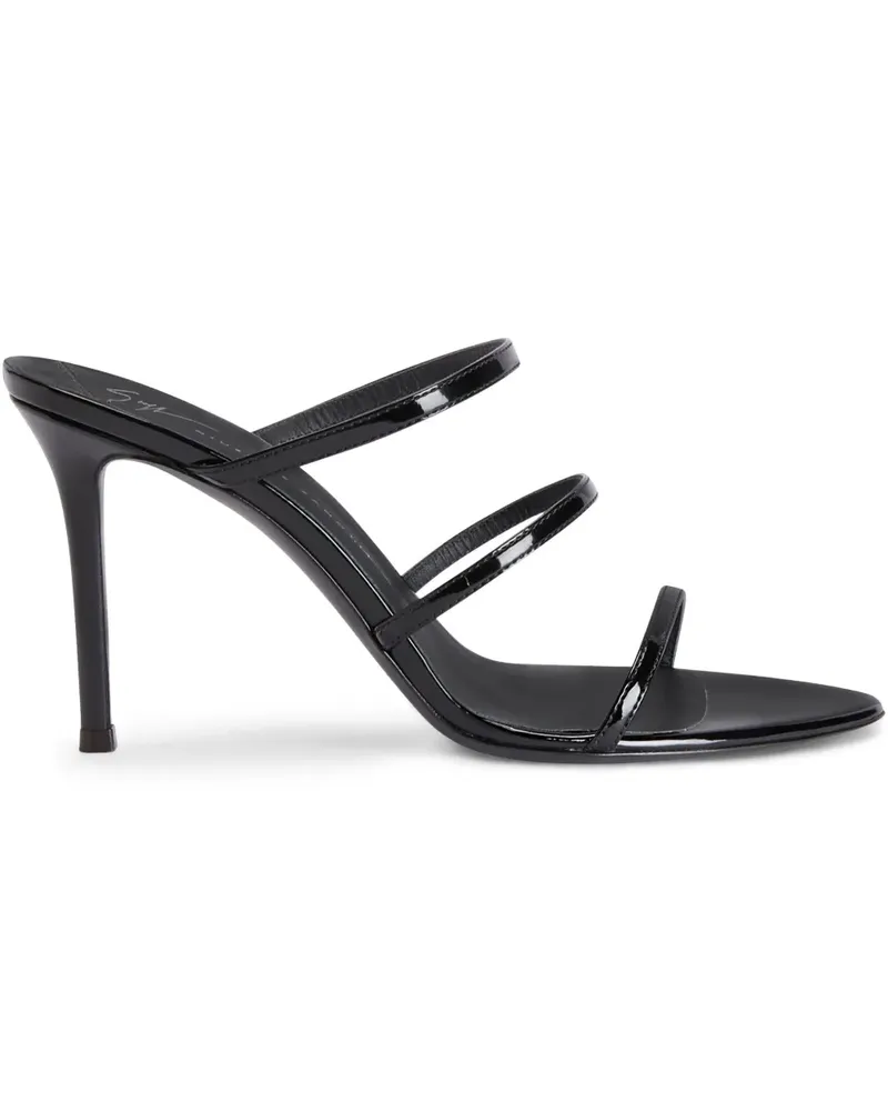 Giuseppe Zanotti Alimha Sandalen 105mm - Schwarz Schwarz