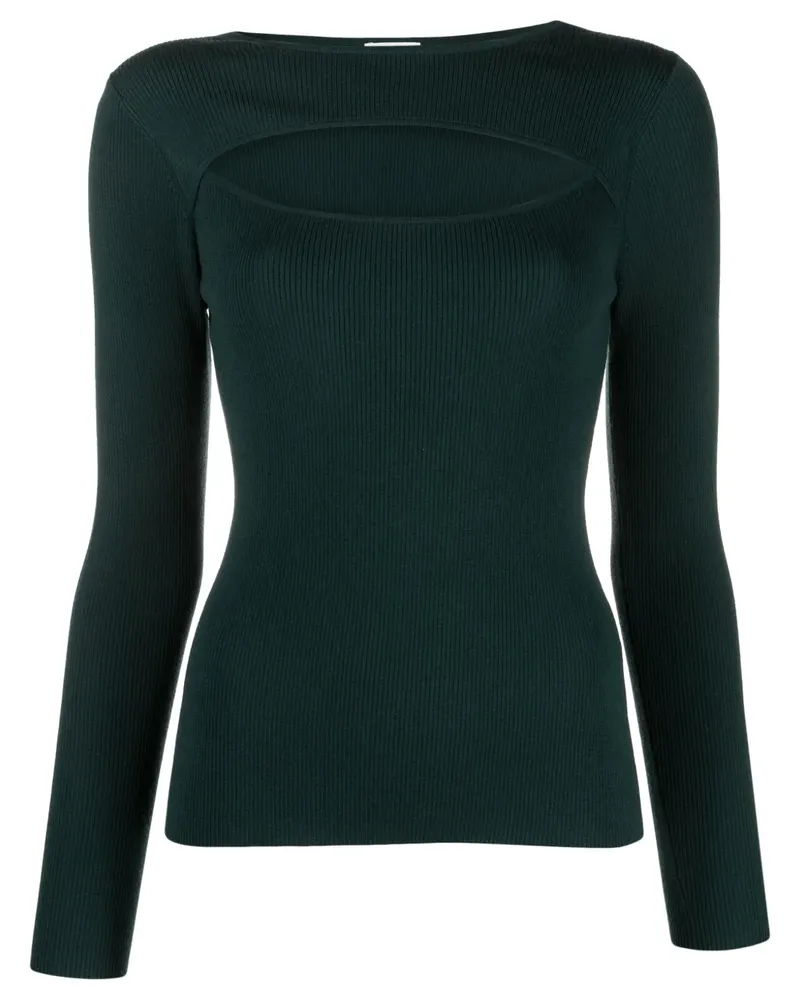 ALLUDE Oberteil mit Cut-Outs - Grün Grün