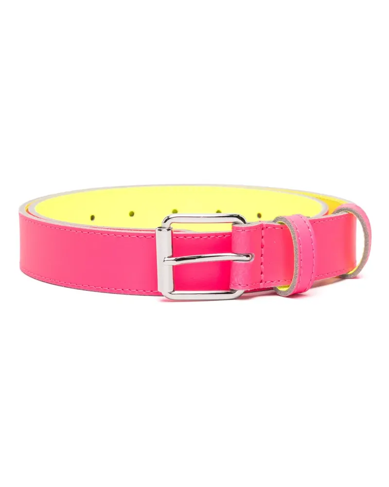 Comme des Garçons Super Fluo Ledergürtel - Rosa Rosa