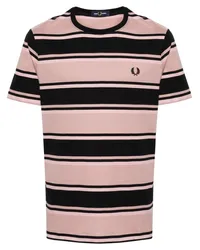 Fred Perry Gestreiftes T-Shirt Rosa