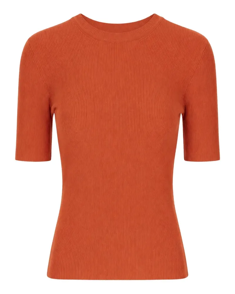P.A.R.O.S.H. P.A.R.O H. T-Shirt aus geripptem Strick - Orange Orange