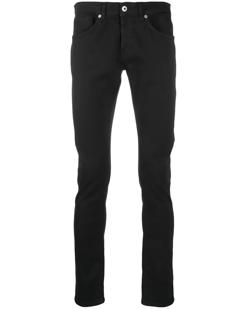 Dondup Slim-Fit-Jeans mit dunkler Waschung - Schwarz Schwarz