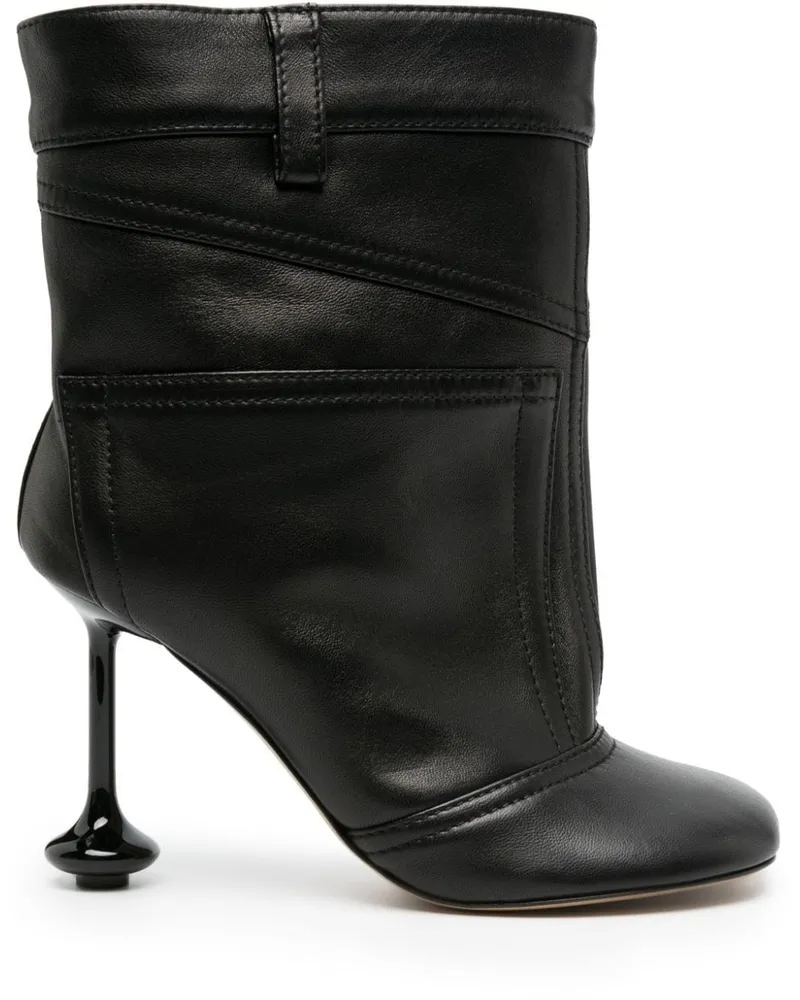 Loewe Toy Stiefel 90mm - Schwarz Schwarz