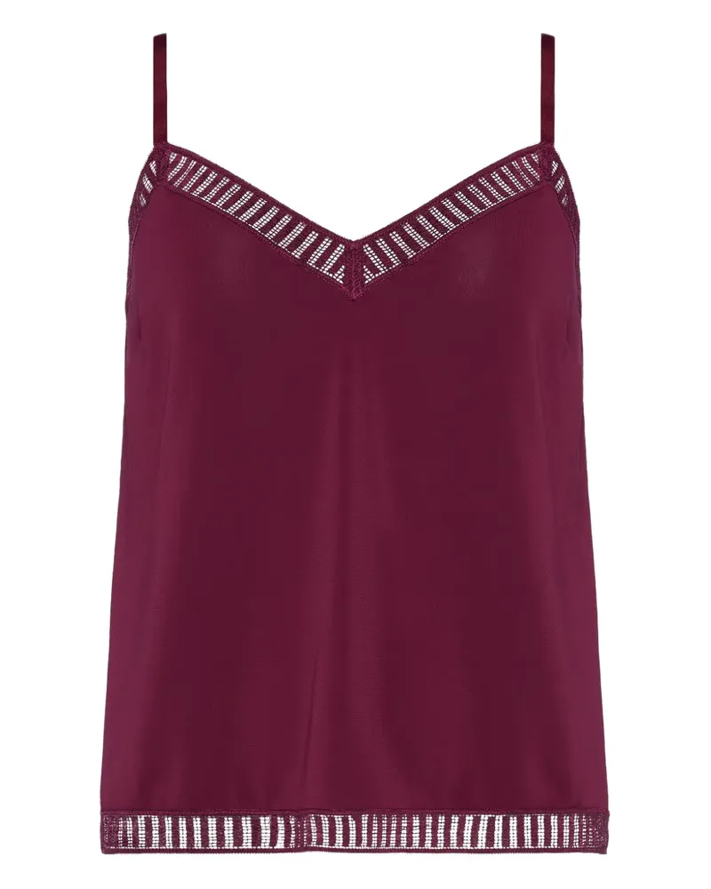 Eres Camisole-Set mit Spitzenbesatz - Violett Violett