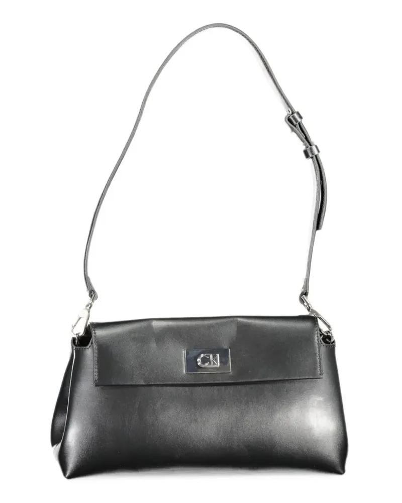 Calvin Klein logo-plaque shoulder bag - Silber Silber