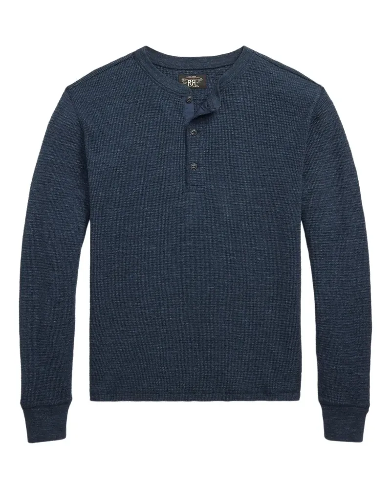 Ralph Lauren Henley-T-Shirt aus Baumwolle - Blau Blau
