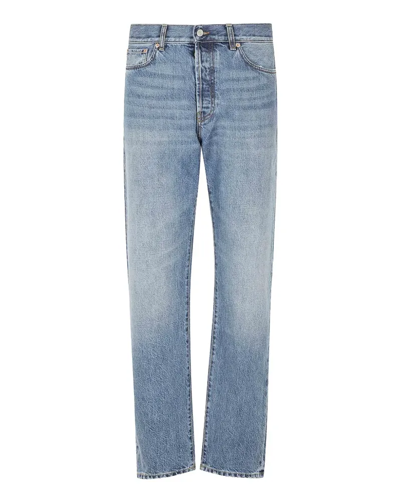 Department 5 Ausgeblichene Straight-Leg-Jeans - Blau Blau
