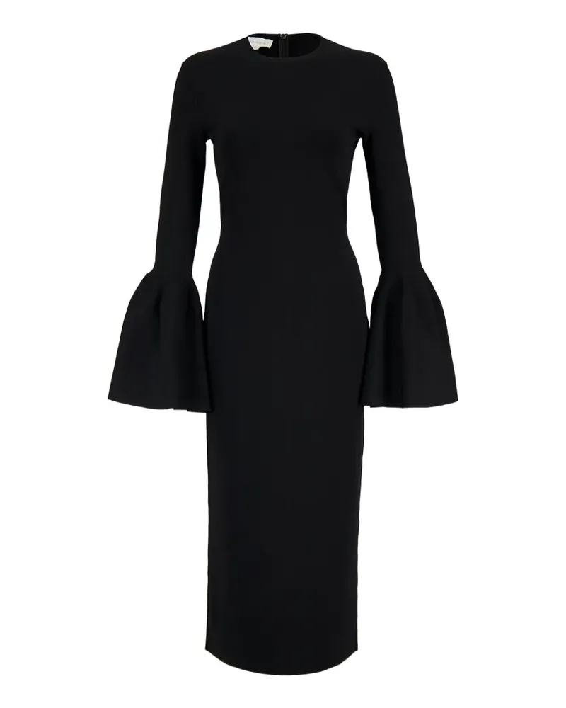 Stella McCartney Strickkleid mit Glockenärmeln - Schwarz Schwarz