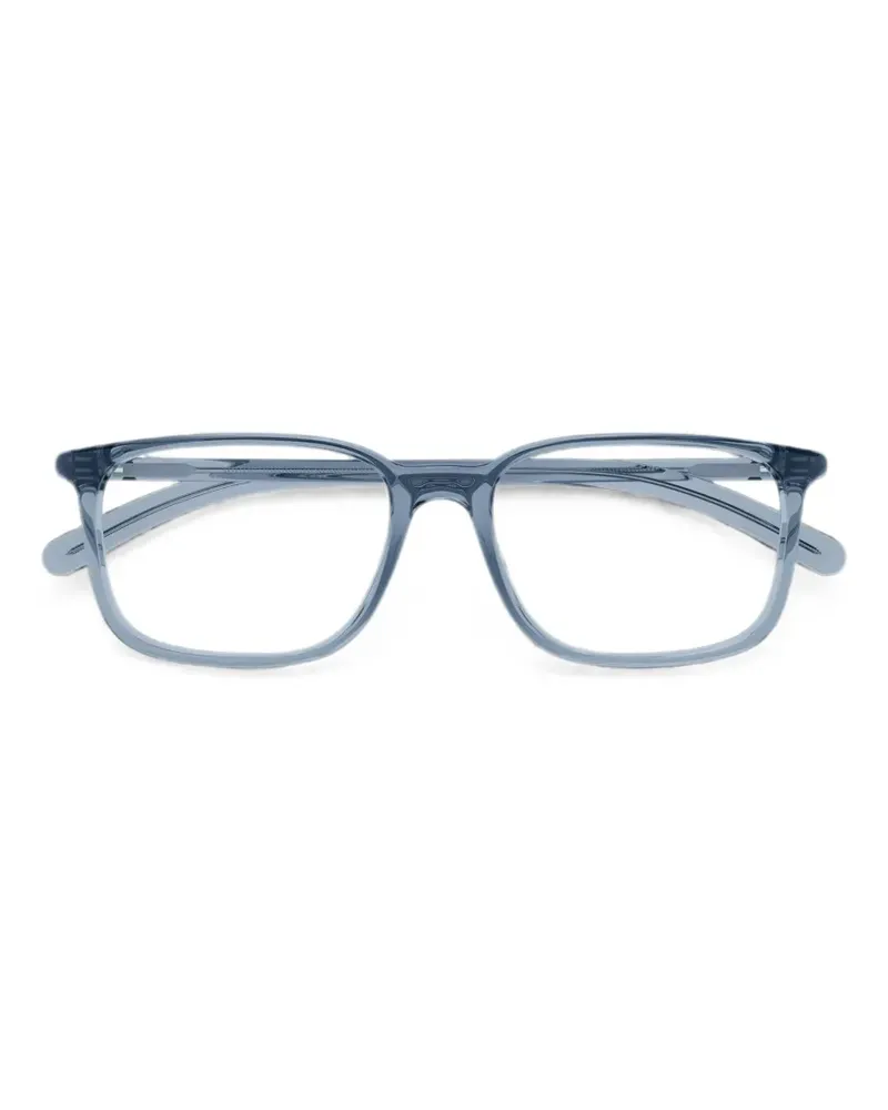 Montblanc Brille mit eckigem Gestell - Blau Blau