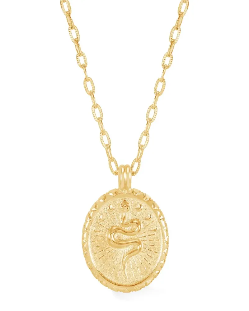 Dower & Hall Snake Talisman Halskette - Gold Gold