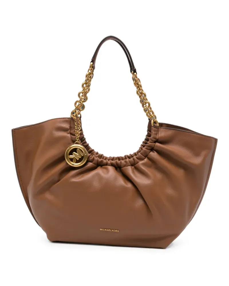 Michael Kors small Indie Cinch chain-link shoulder bag - Braun Braun