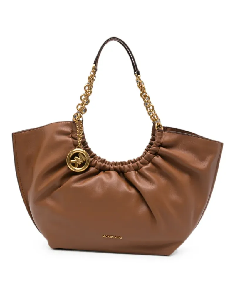 Michael Kors small Indie Cinch chain-link shoulder bag - Braun Braun