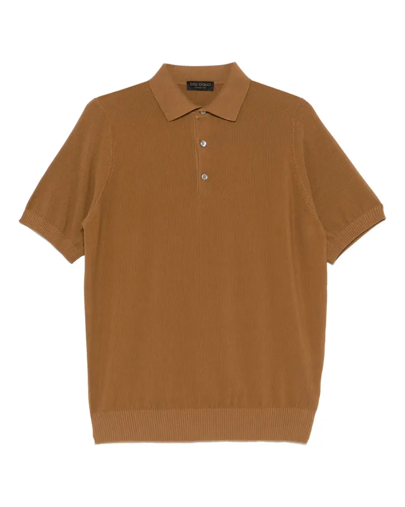 Dell'oglio Klassisches Poloshirt - Braun Braun