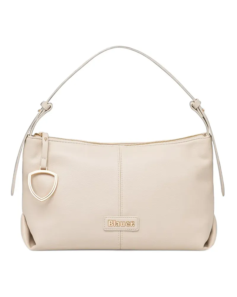 Blauer logo-patch shoulder bag - Weiß Weiß