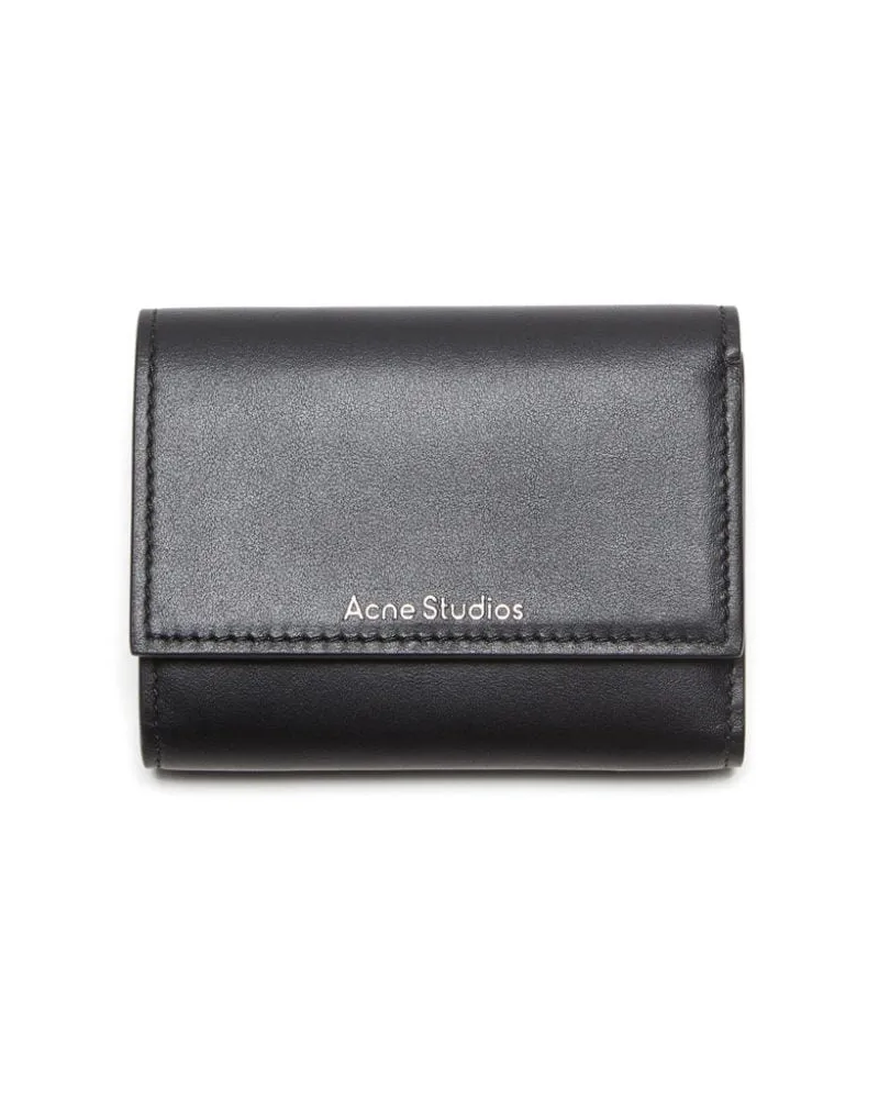Acne Studios Portemonnaie mit Klappe - Schwarz Schwarz