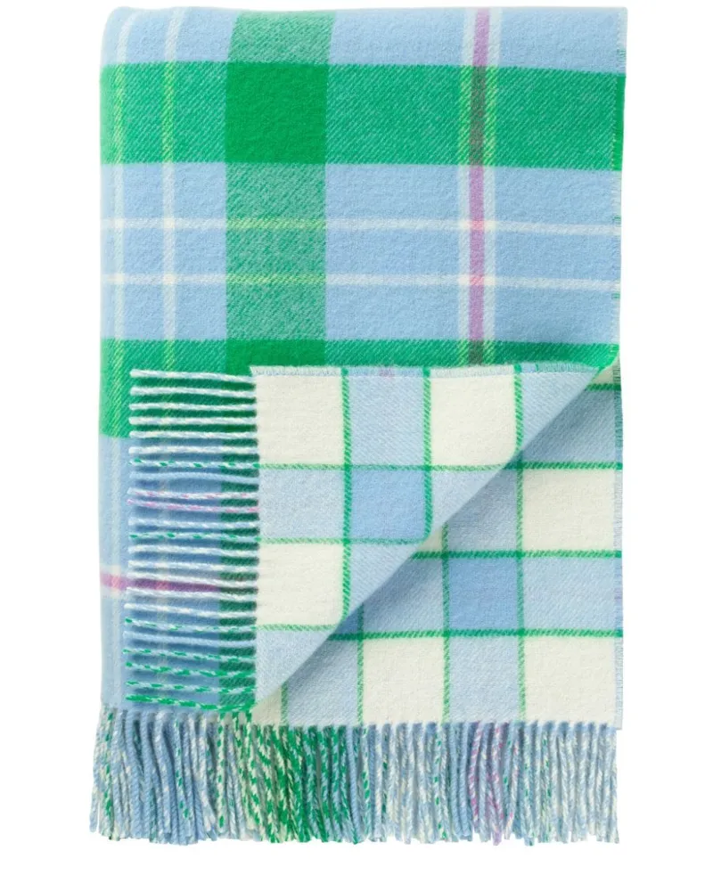Johnstons of Elgin Lammwoll-Überwurf im Layering-Look - Grün Grün