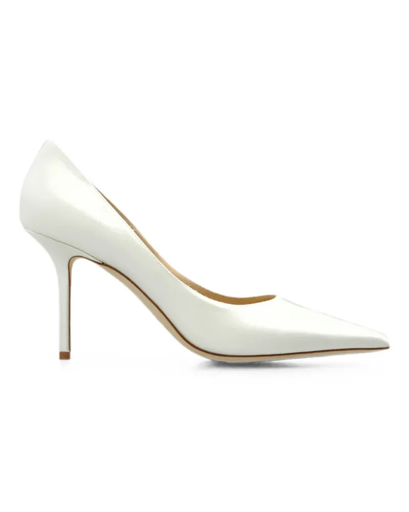 Jimmy Choo Love Pumps aus Satin - Weiß Weiß