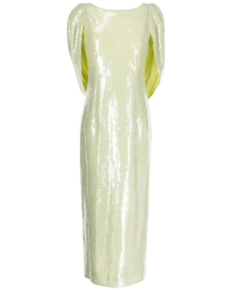 Huishan Zhang Alba Kleid mit Pailletten - Grün Grün