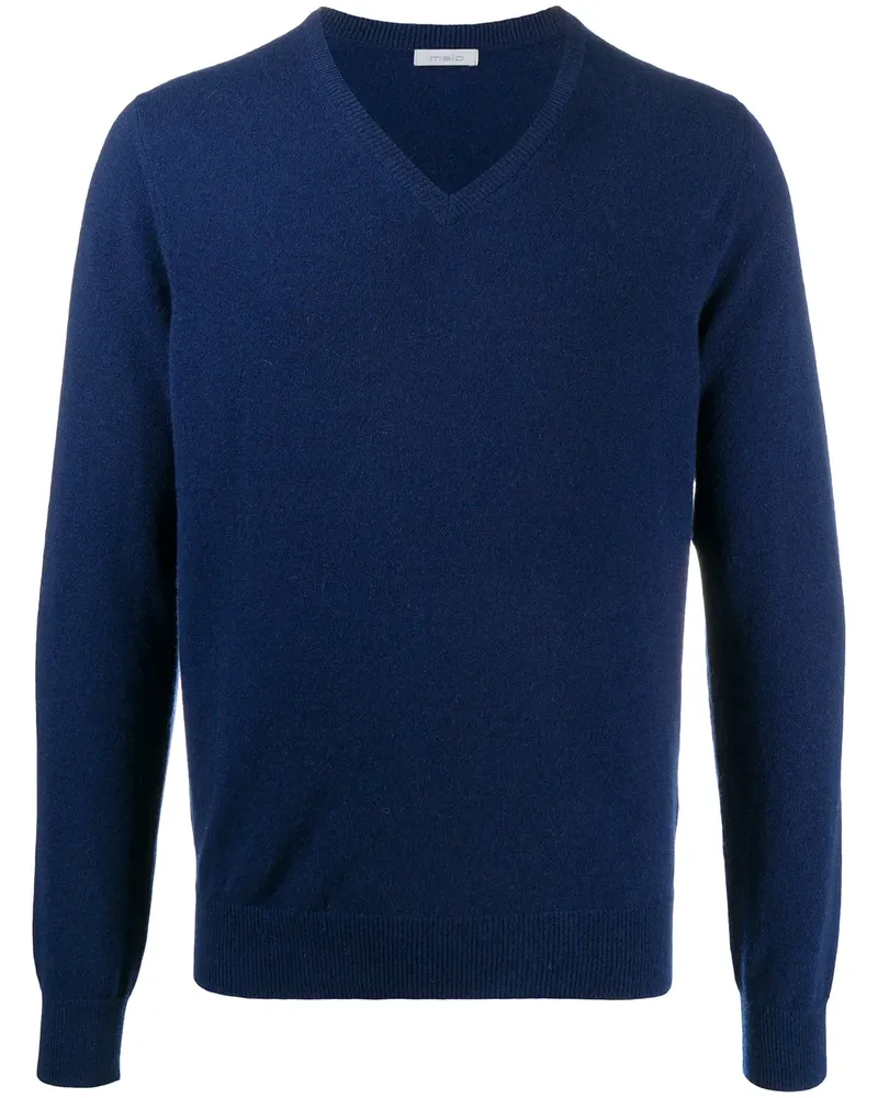 Malo Klassischer Pullover - Blau Blau