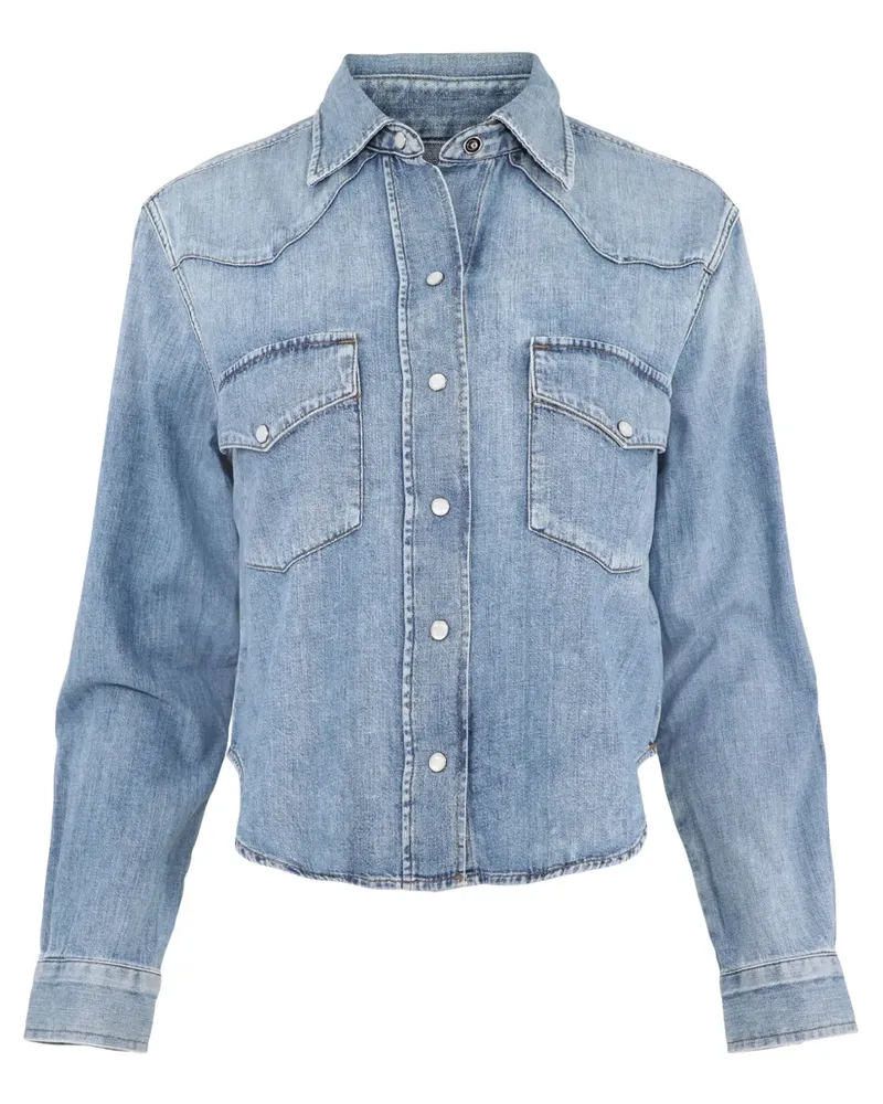 Citizens of humanity Hemd mit spitzem Kragen - Blau Blau