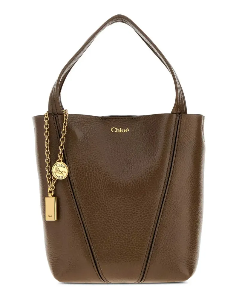 Chloé Spin leather tote bag - Braun Braun