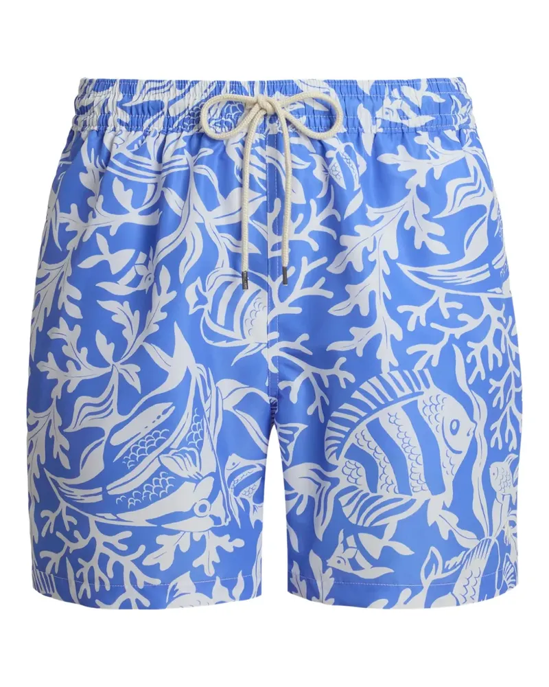 Ralph Lauren Badeshorts mit Print - Blau Blau