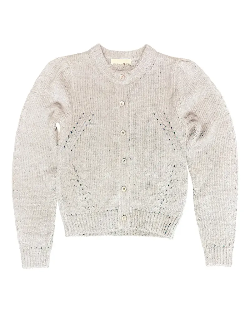 Ulla Johnson Delphina Cardigan mit Puffärmeln - Nude Nude