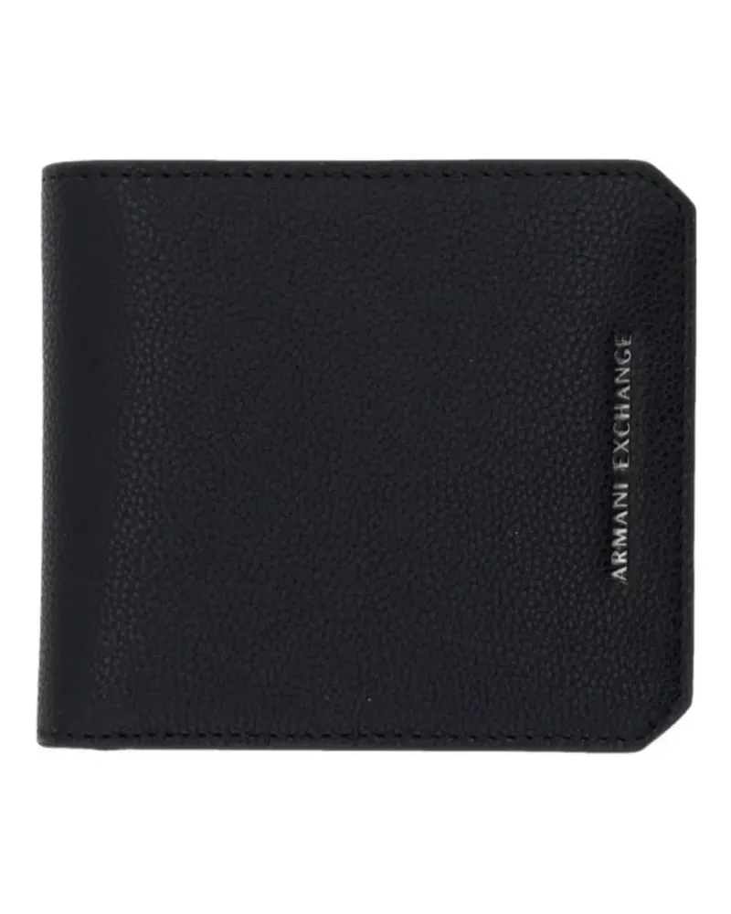 Armani Exchange logo-lettering wallet - Schwarz Schwarz