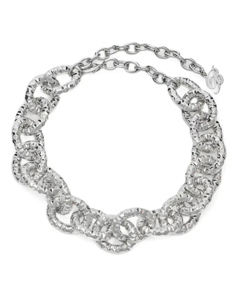 Blumarine chain-link necklace - Silber Silber
