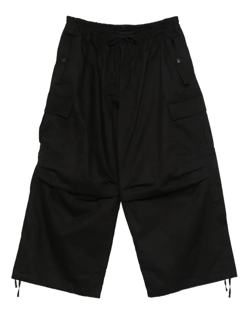 Y-3 Cargohose mit Kordelzug - Schwarz Schwarz