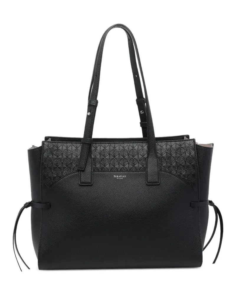 Serapian medium Maro shoulder bag - Schwarz Schwarz