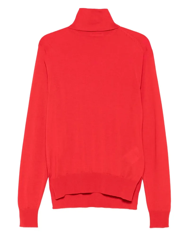 Jil Sander turtleneck knitted sweater - Rot Rot