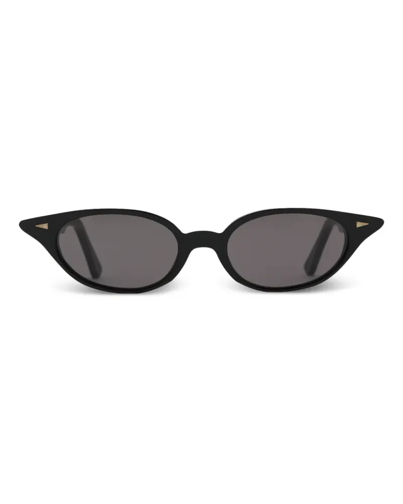 AHLEM Grace Cat-Eye-Sonnenbrille - Schwarz Schwarz