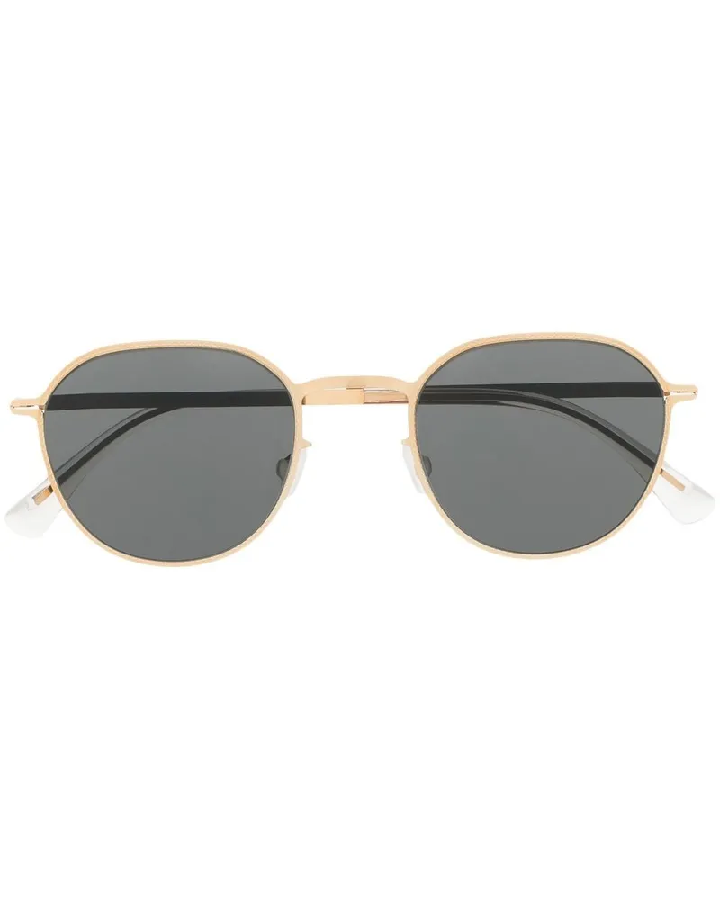 Mykita Sonnenbrille mit rundem Gestell - Gold Gold