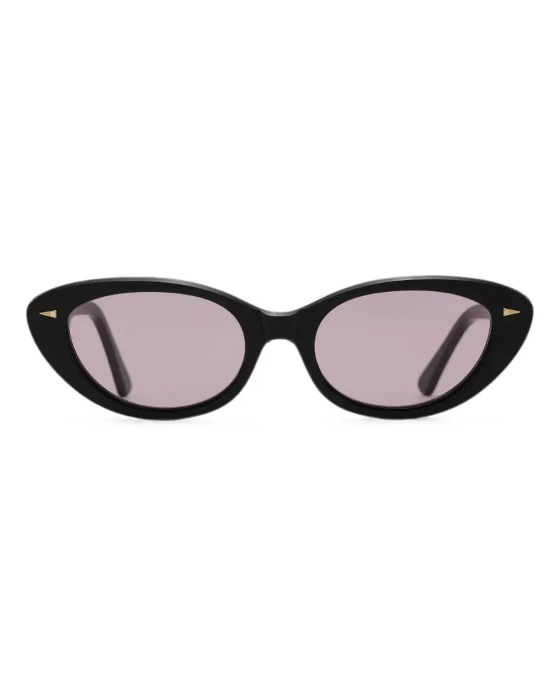 AHLEM Prairie Cat-Eye-Sonnenbrille - Schwarz Schwarz