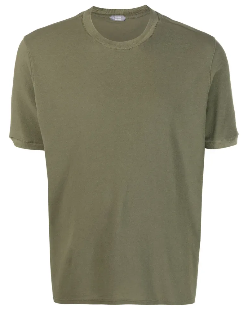 Zanone Klassisches T-Shirt - Grün Grün
