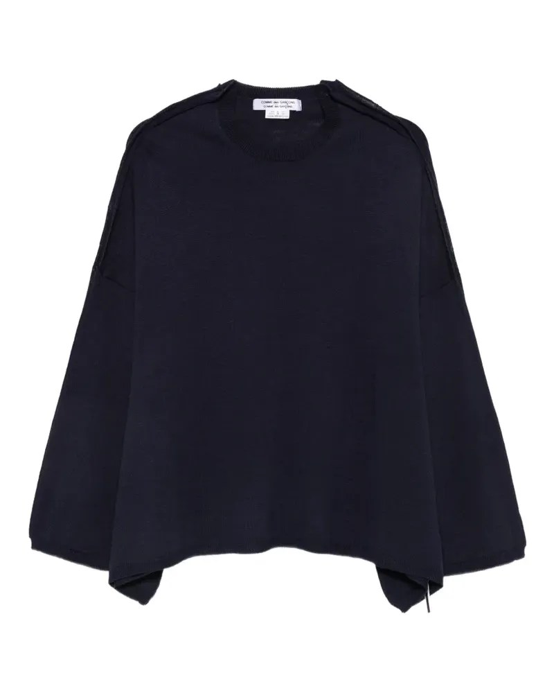 Comme des Garçons Pullover mit Rüschendetail - Blau Blau