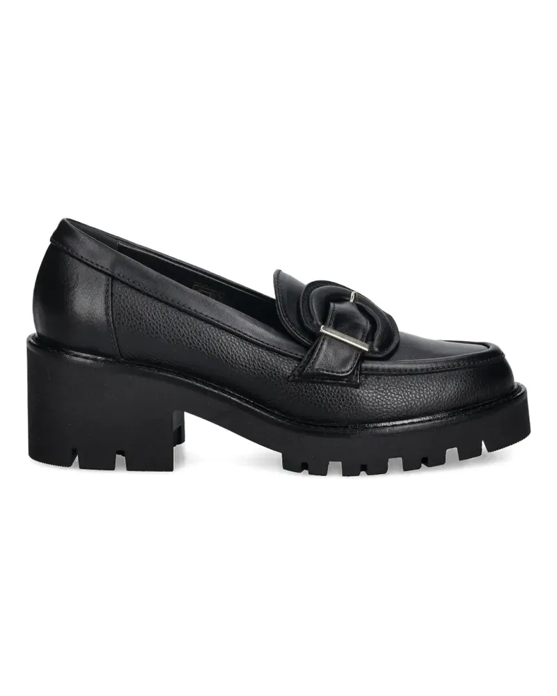 Baldinini buckle lug-sole heeled loafers - Schwarz Schwarz