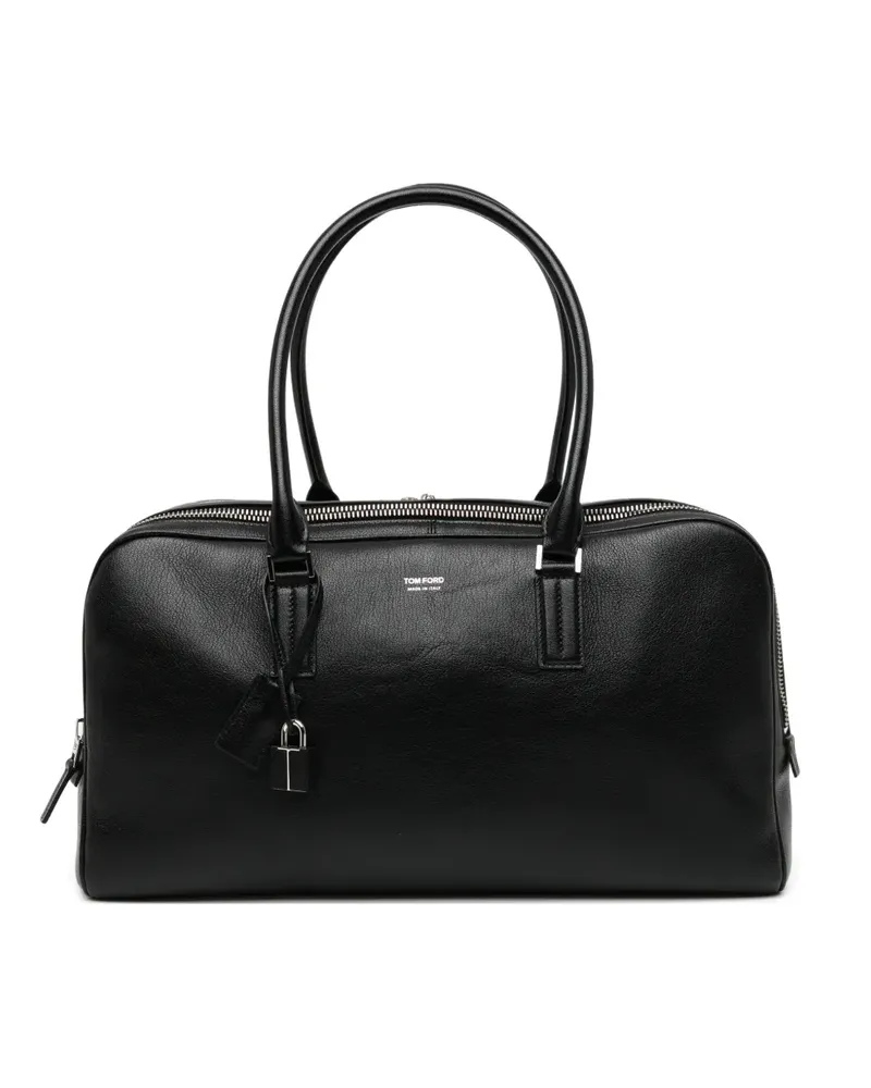 Tom Ford Tote Bag mit Schloss - Schwarz Schwarz