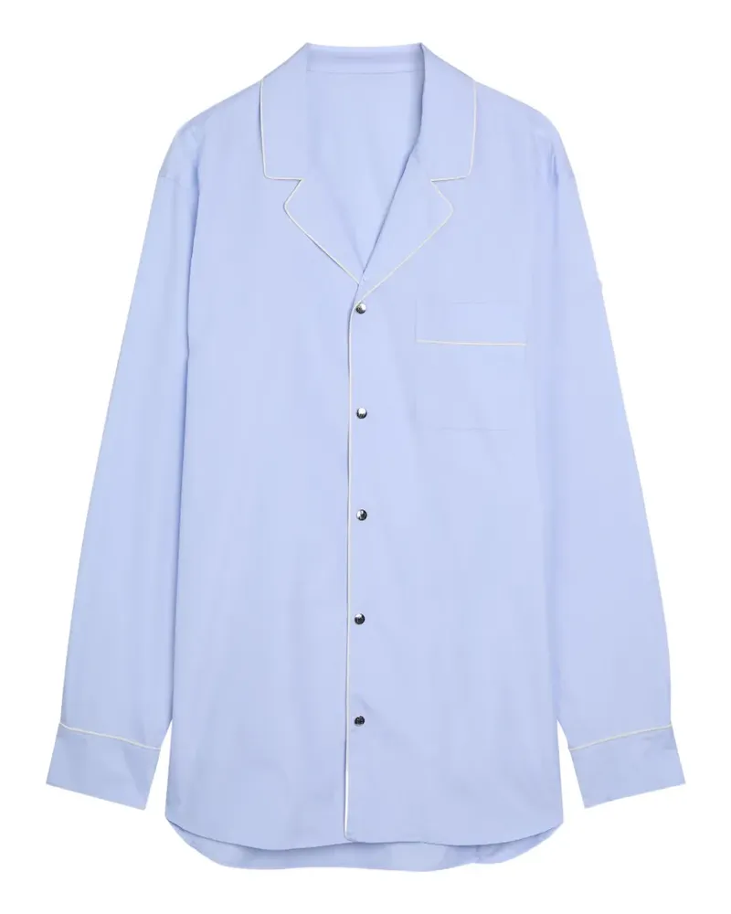 Moncler long sleeves pocket shirt - Blau Blau