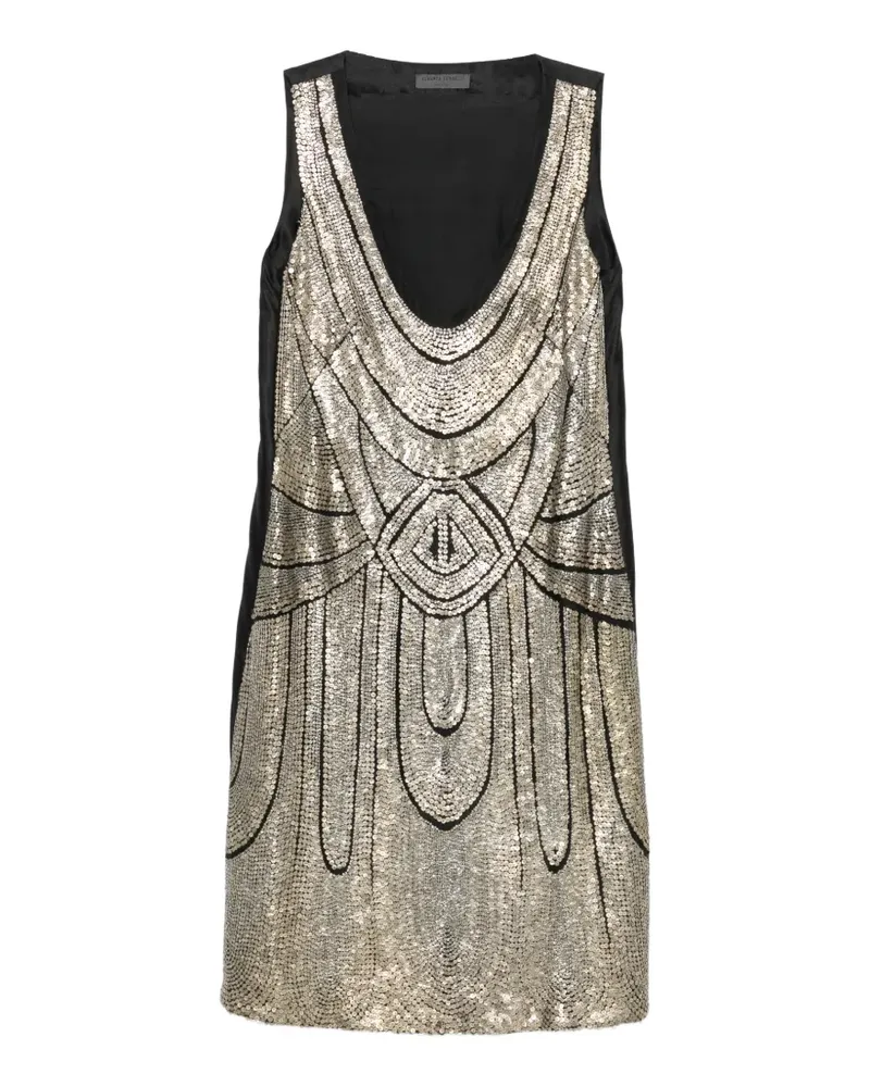 Alberta Ferretti sequin-embellished mini dress - Schwarz Schwarz
