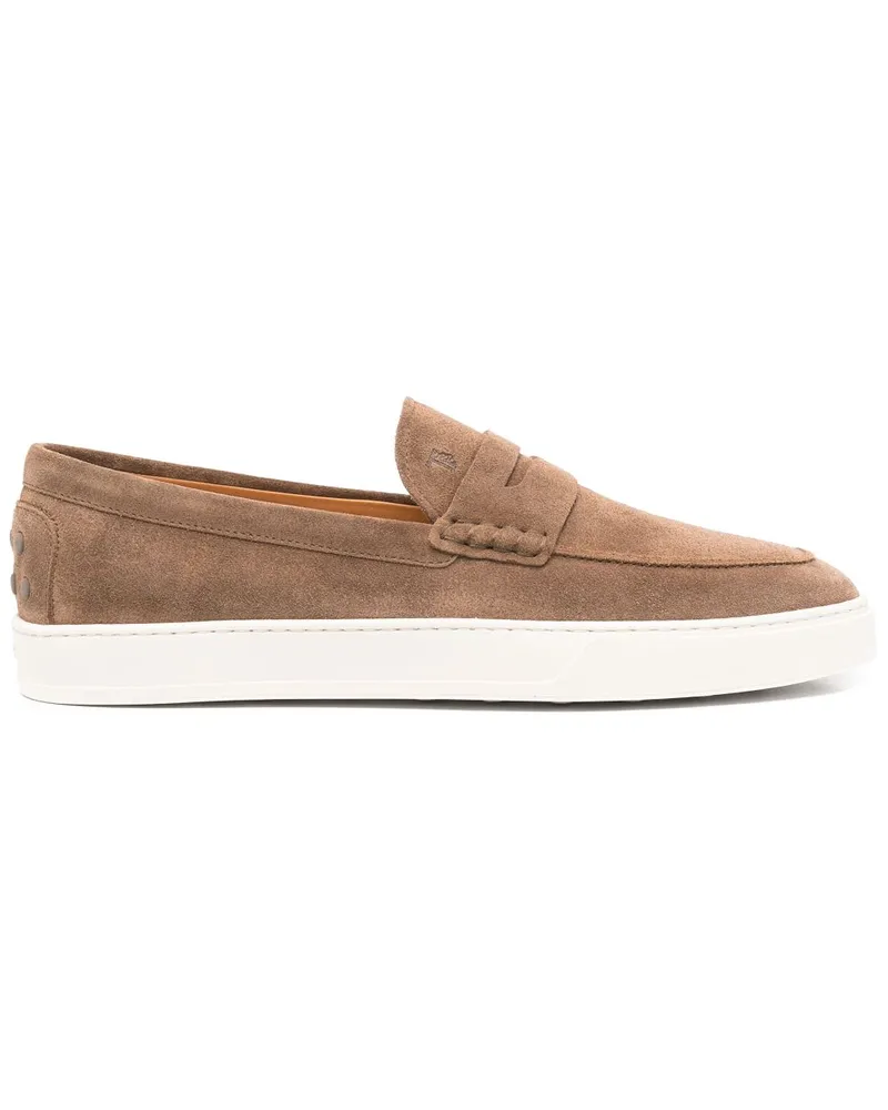 TOD'S Loafer aus Wildleder - Braun Braun