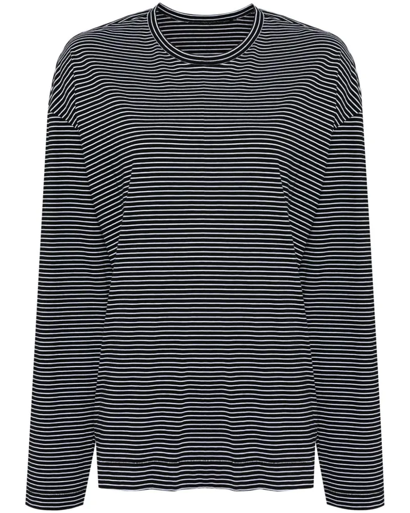 JNBY Gestreiftes Langarmshirt - Schwarz Schwarz