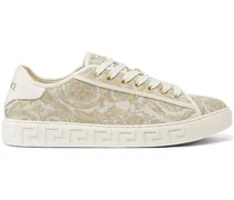 Barocco Greca Sneakers - Nude