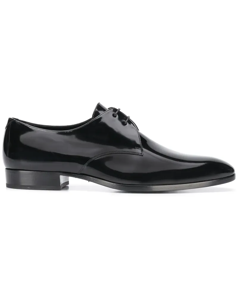 Saint Laurent Derby-Schuhe aus Lackleder - Schwarz Schwarz