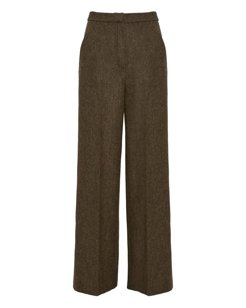 Yves Salomon Klassische Flanellhose - Braun Braun